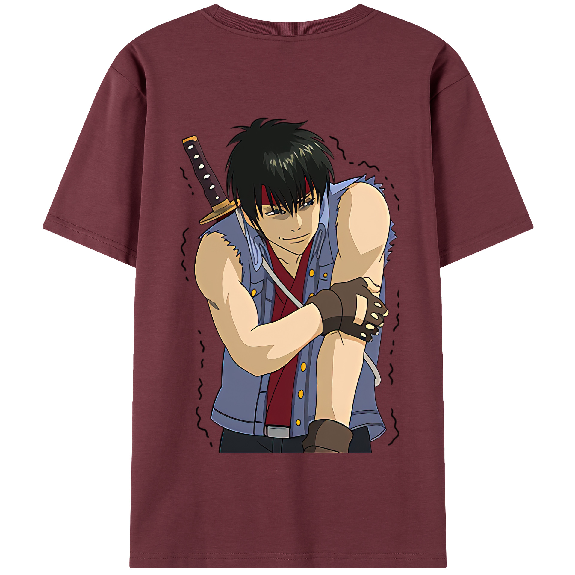 （画像用） ぎんたま 坂田銀時（さかたぎんとき） 神楽 志村新八（しむら しんぱち） GINTAMA Sakata Gintoki Kagura Shimura Shinpachi 綿100％半袖Tシャツ（背面プリント）